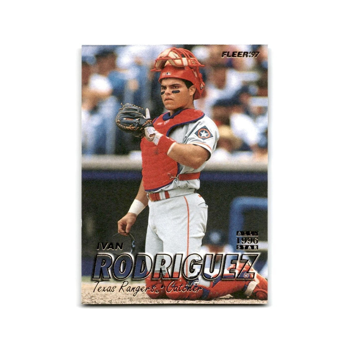 Ivan Rodriguez 1997 Fleer #231 Texas Rangers Baseball Card NM