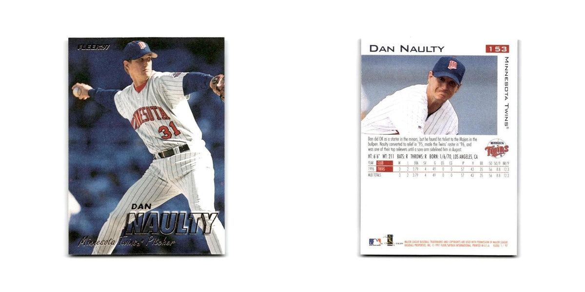 Dan Naulty 1997 Fleer #153 Minnesota Twins Baseball Card NM