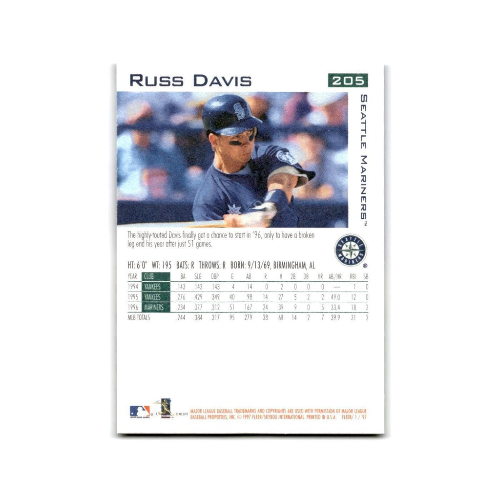 Russ Davis 1997 Fleer #205 Seattle Mariners Baseball Card NM