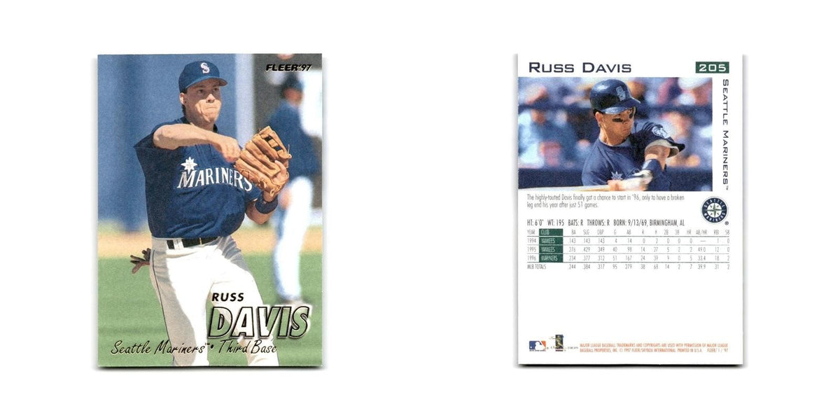 Russ Davis 1997 Fleer #205 Seattle Mariners Baseball Card NM