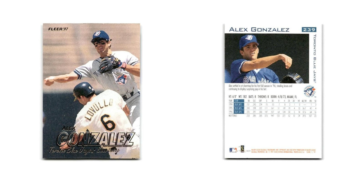 Alex Gonzalez 1997 Fleer #239 Toronto Blue Jays Baseball Card NM