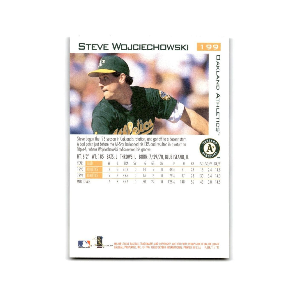 Steve Wojciechowski 1997 Fleer #199 Oakland Athletics Baseball Card NM