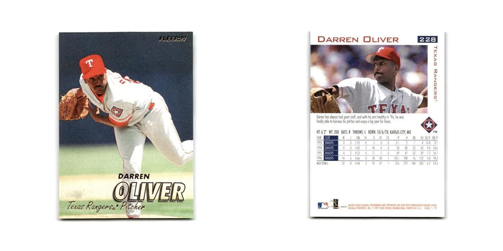 Darren Oliver 1997 Fleer #228 Texas Rangers Baseball Card NM