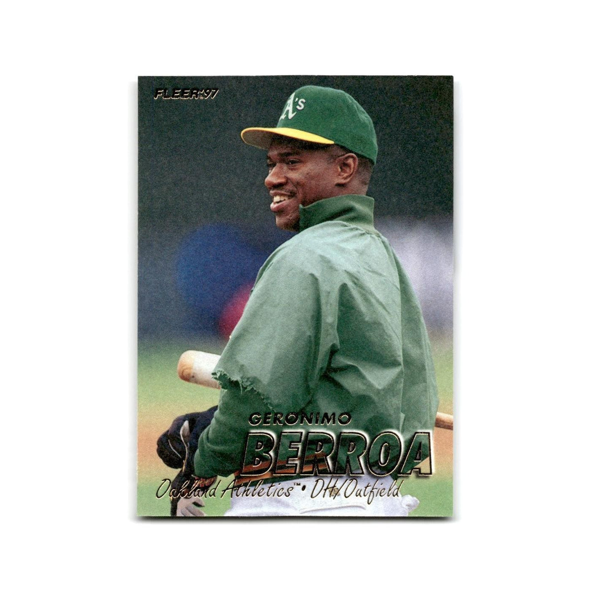 Geronimo Berroa 1997 Fleer #184 Oakland Athletics NM