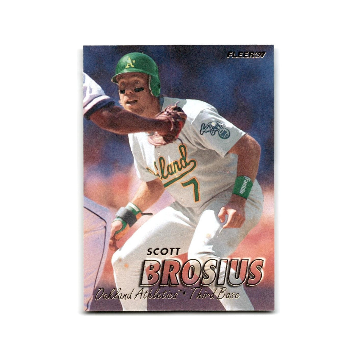 Scott Brosius 1997 Fleer #186 Oakland Athletics NM