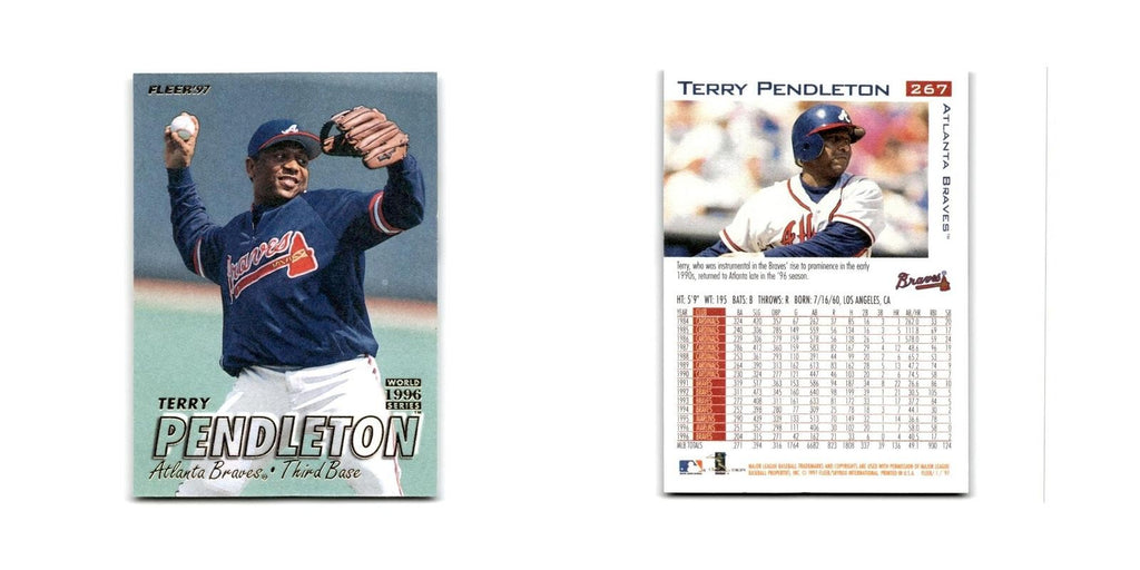 Terry Pendleton 1997 Fleer #267 Atlanta Braves Baseball Card NM