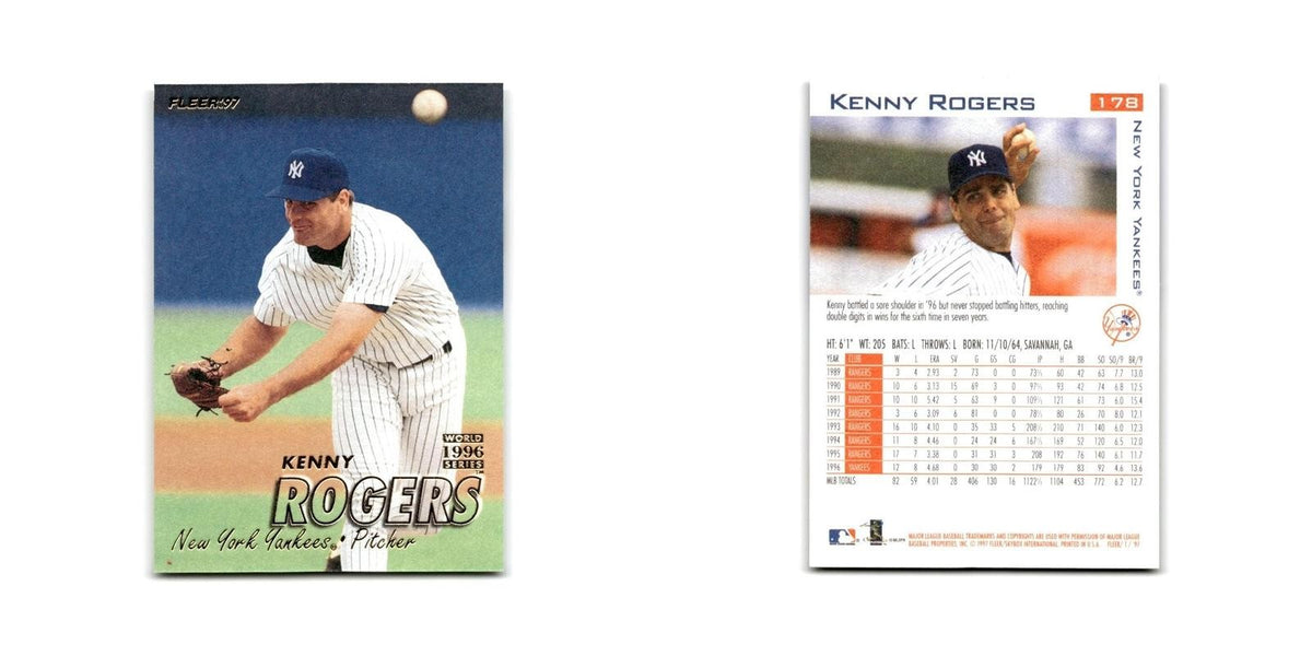 Kenny Rogers 1997 Fleer #178 New York Yankees NM