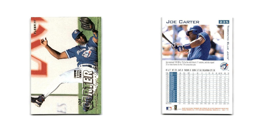 Joe Carter 1997 Fleer #235 Toronto Blue Jays Baseball Card NM
