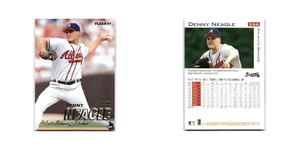 Denny Neagle 1997 Fleer #266 Atlanta Braves Baseball Card NM