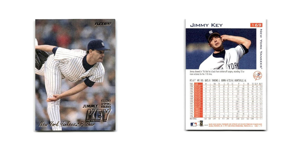 Jimmy Key 1997 Fleer #169 New York Yankees Baseball Card NM