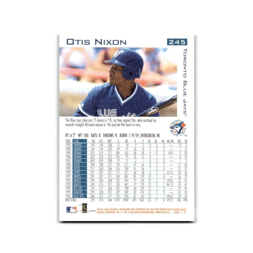 Otis Nixon 1997 Fleer #245 Toronto Blue Jays Baseball Card NM