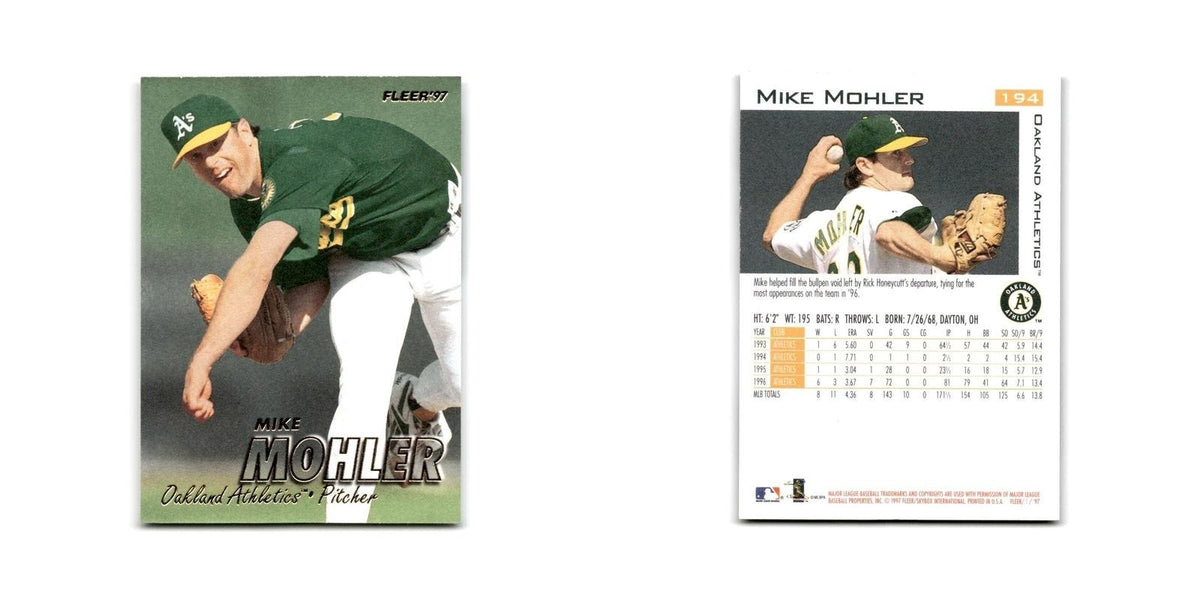 Mike Mohler 1997 Fleer #194 Oakland Athletics NM