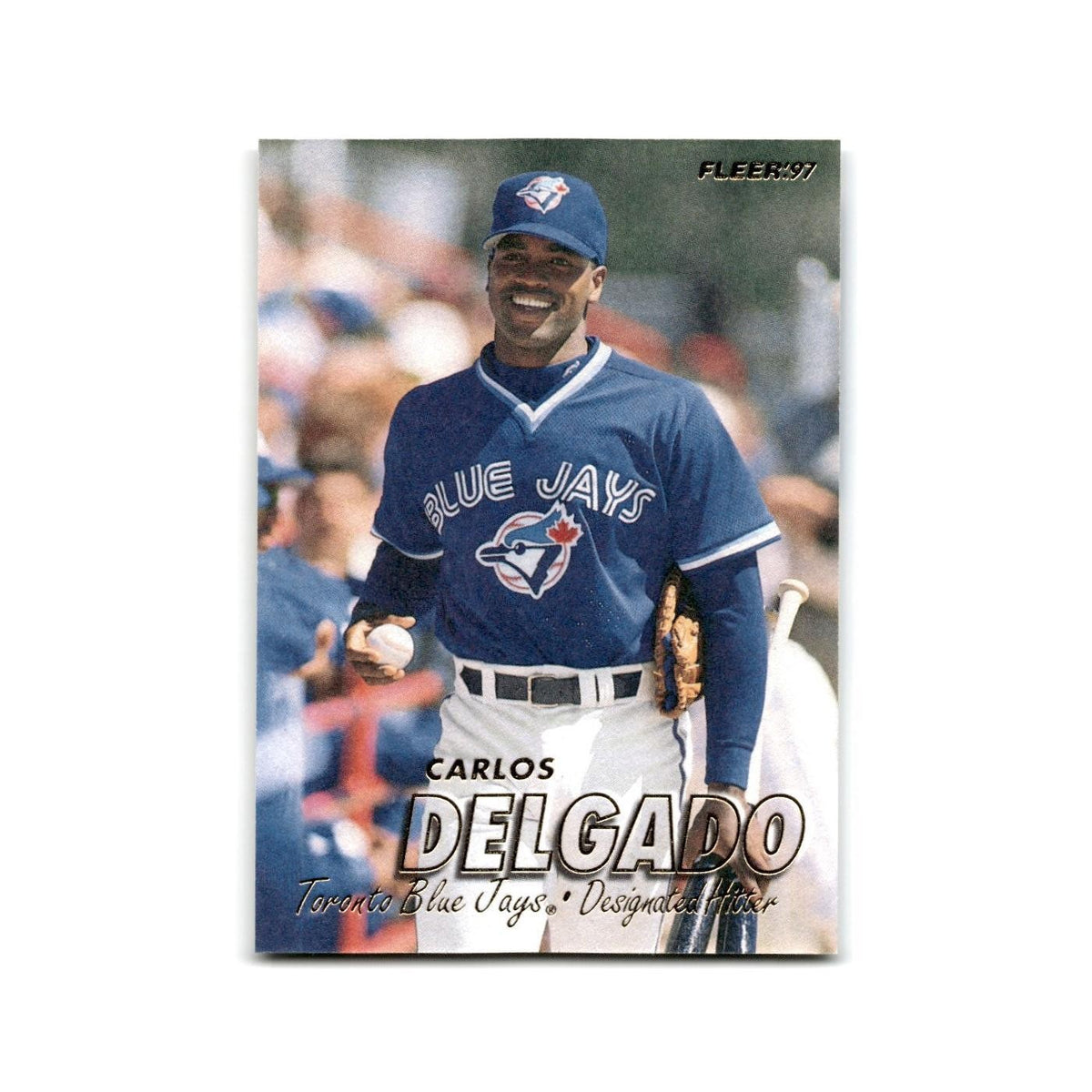 Carlos Delgado 1997 Fleer #237 Toronto Blue Jays Baseball Card NM