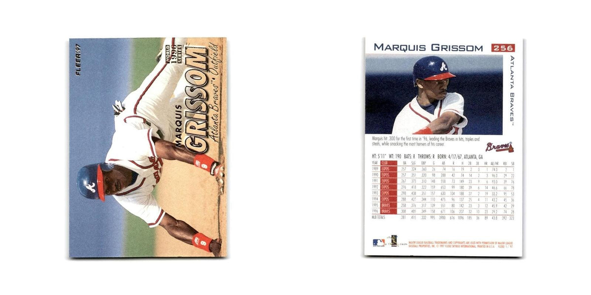 Marquis Grissom 1997 Fleer #256 Atlanta Braves NM