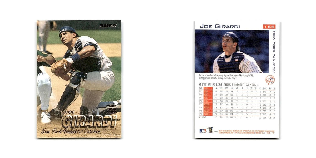 Joe Girardi 1997 Fleer #165 New York Yankees Baseball Card NM