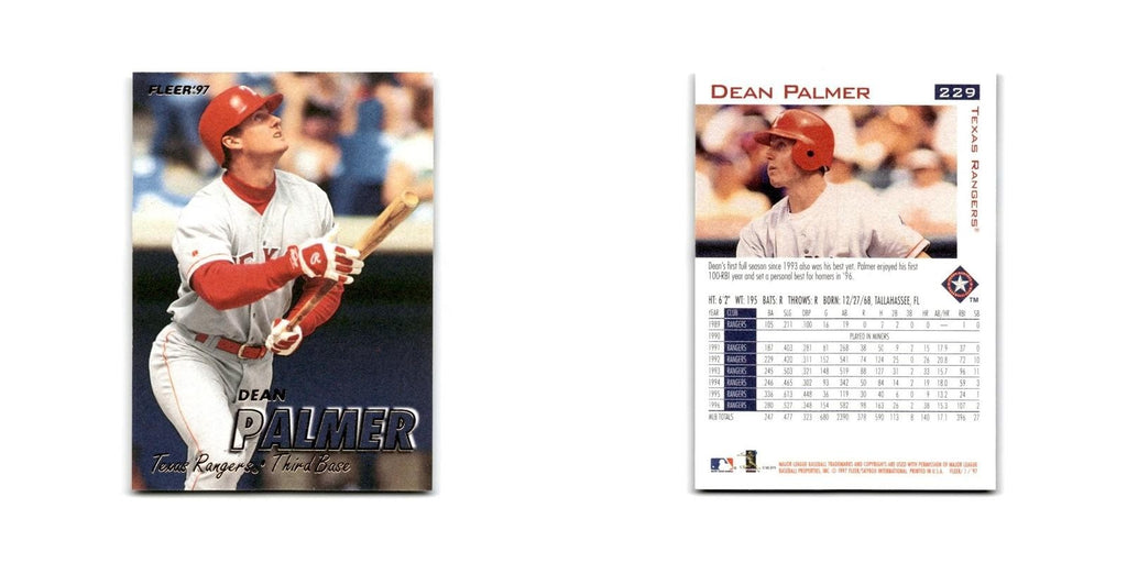 Dean Palmer 1997 Fleer #229 Texas Rangers Baseball Card NM