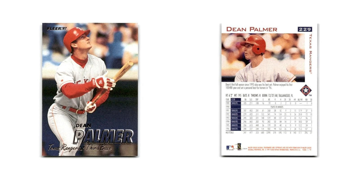 Dean Palmer 1997 Fleer #229 Texas Rangers Baseball Card NM