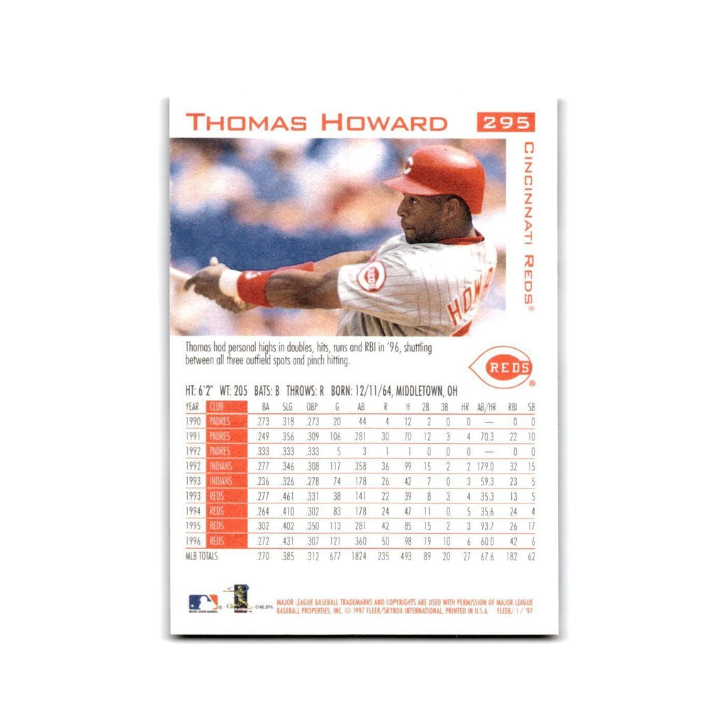 Thomas Howard 1997 Fleer #295 Cincinnati Reds Baseball Card NM