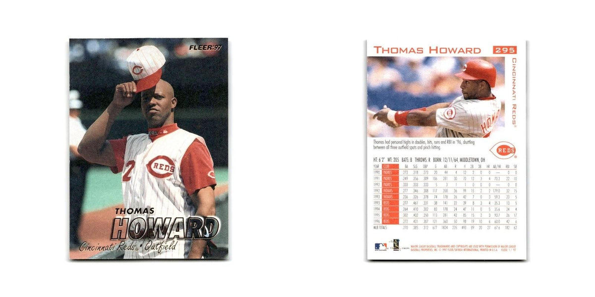 Thomas Howard 1997 Fleer #295 Cincinnati Reds Baseball Card NM