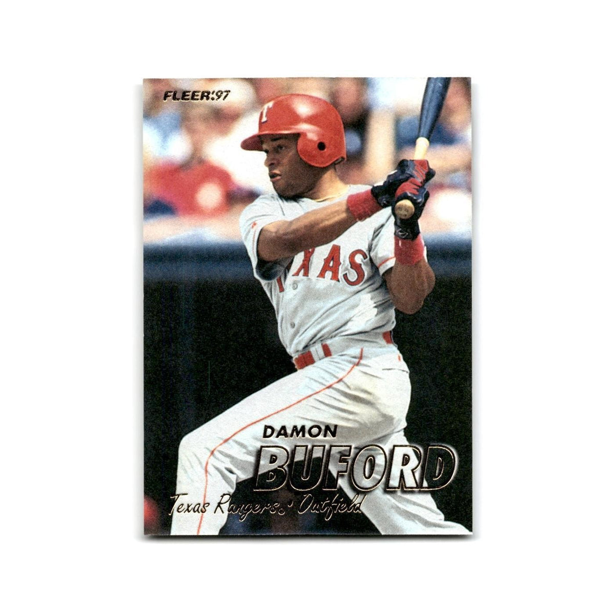 Damon Buford 1997 Fleer #218 Texas Rangers NM