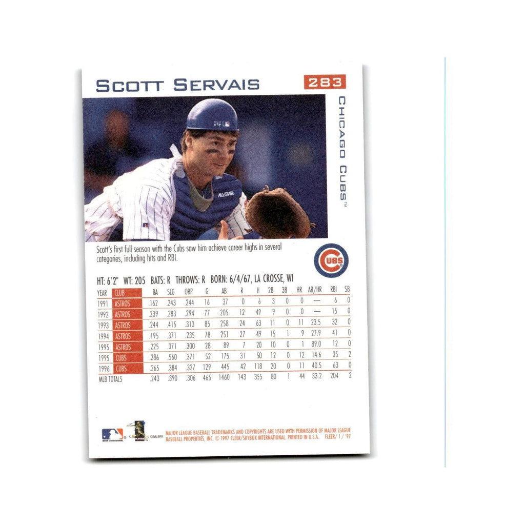 Scott Servais 1997 Fleer #283 Chicago Cubs Baseball Card NM