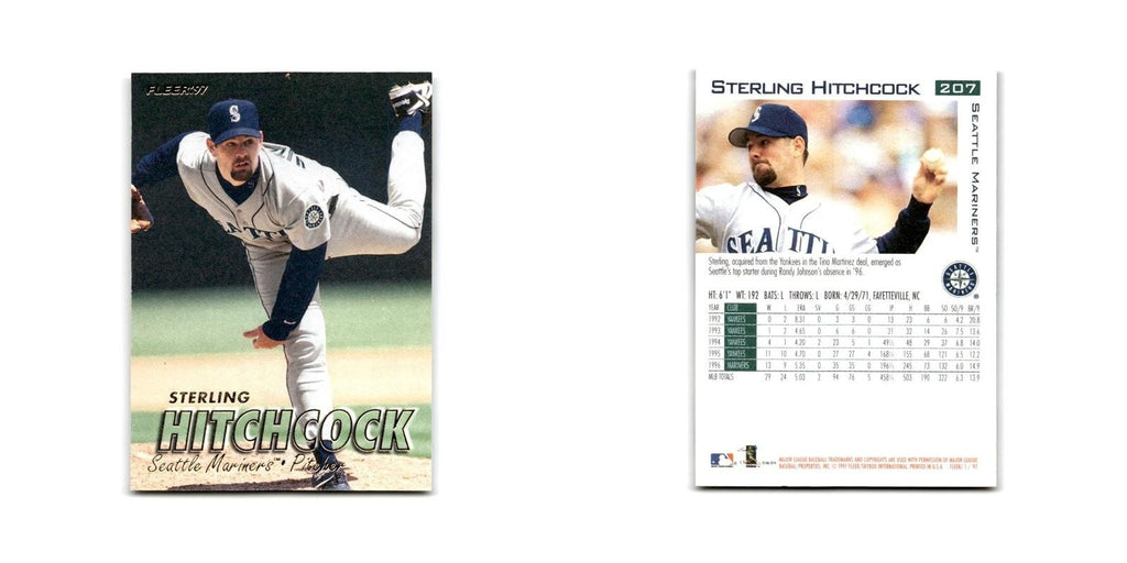 Sterling Hitchcock 1997 Fleer #207 Seattle Mariners Baseball Card NM