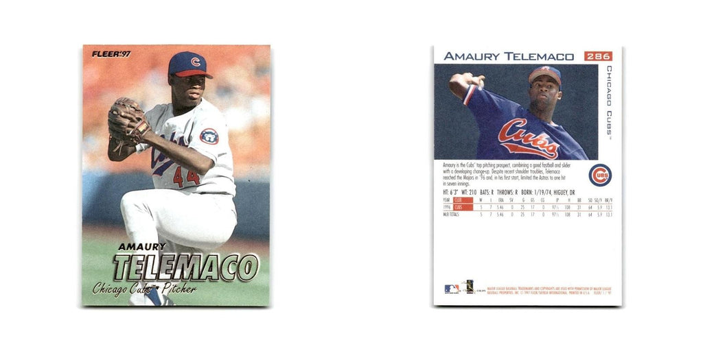 Amaury Telemaco 1997 Fleer #286 Chicago Cubs Baseball Card NM