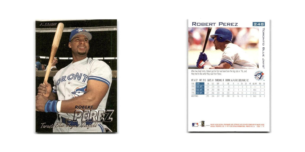Robert Perez 1997 Fleer #248 Toronto Blue Jays Baseball Card NM