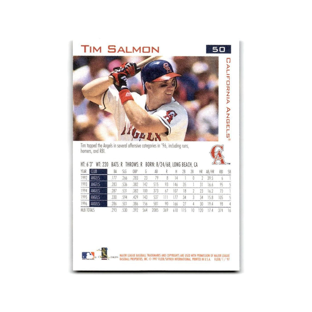 Tim Salmon 1997 Fleer #50 California Angels Baseball Card NM
