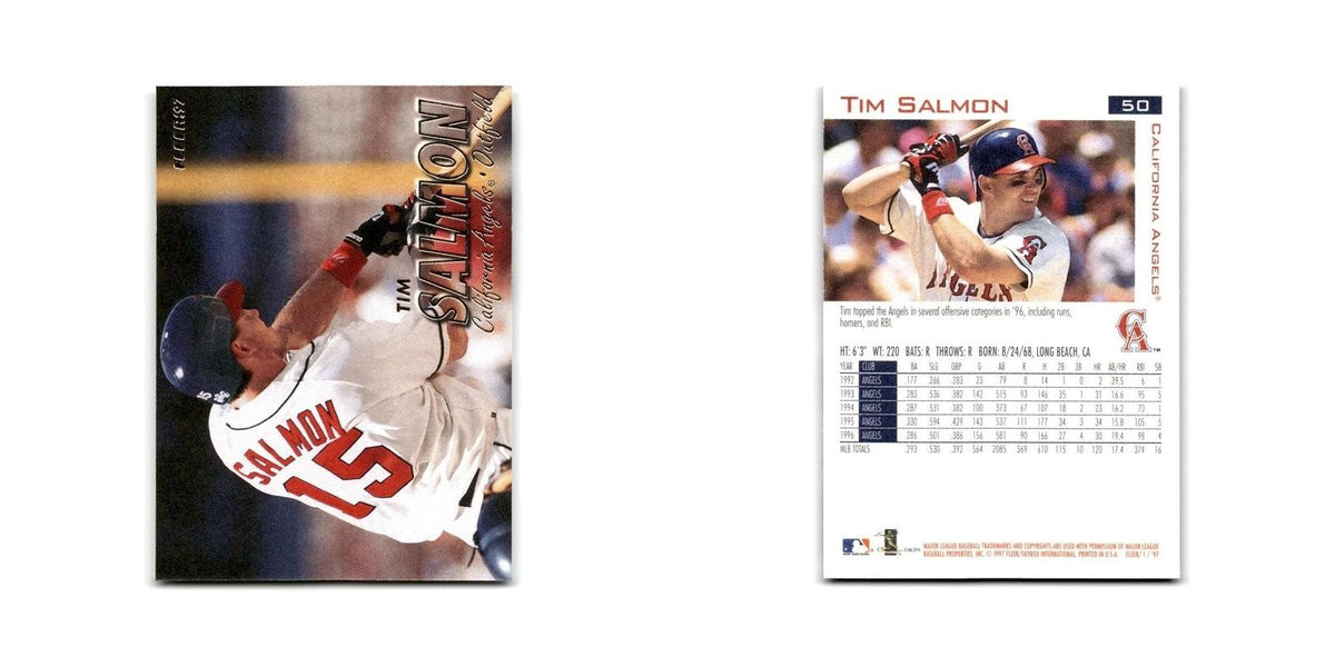 Tim Salmon 1997 Fleer #50 California Angels Baseball Card NM