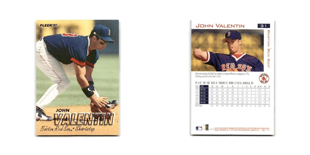 John Valentin 1997 Fleer #31 Boston Red Sox Baseball Card NM