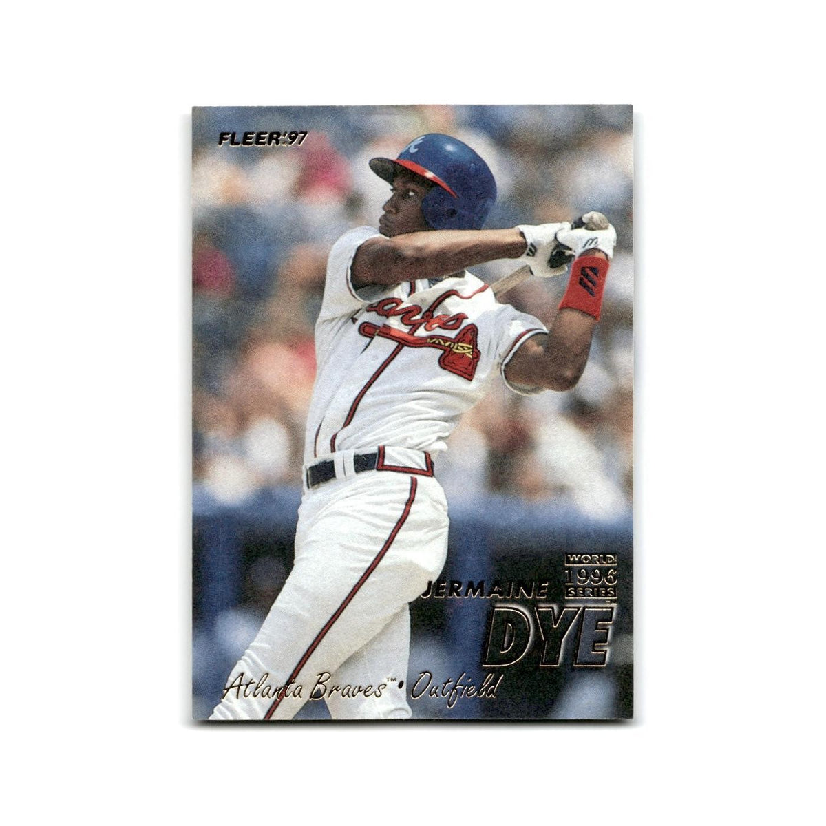 Jermaine Dye 1997 Fleer #254 Atlanta Braves Baseball Card NM