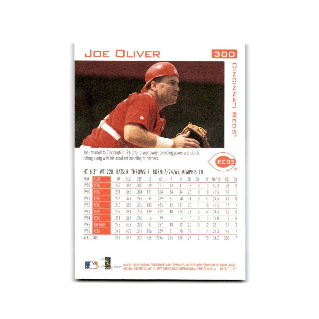 Joe Oliver 1997 Fleer #300 Cincinnati Reds Baseball Card NM