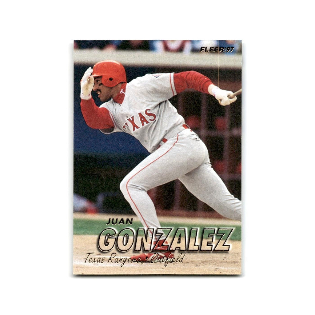 Juan Gonzalez 1997 Fleer #221 Texas Rangers NM