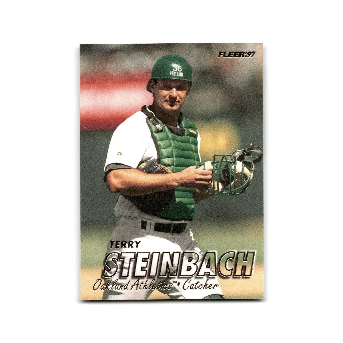 Terry Steinbach 1997 Fleer #196 Oakland Athletics Baseball Card NM