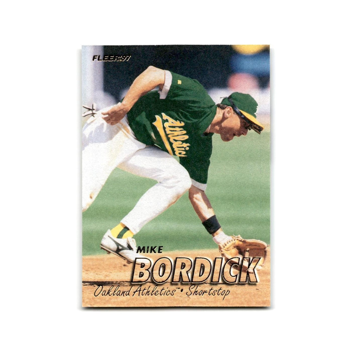 Mike Bordick 1997 Fleer #185 Oakland Athletics Baseball Card NM