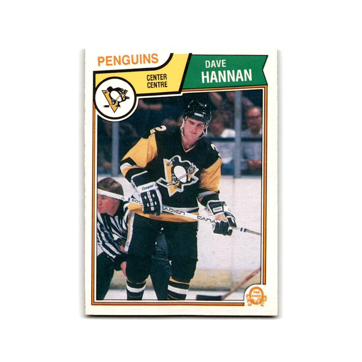 1983 O-Pee-Chee Dave Hannan RC Pittsburgh Penguins #281