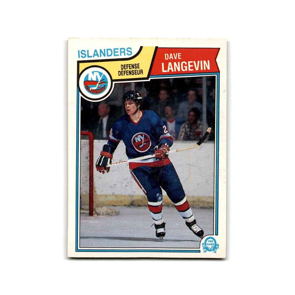 1983 O-Pee-Chee Dave Langevin New York Islanders #11