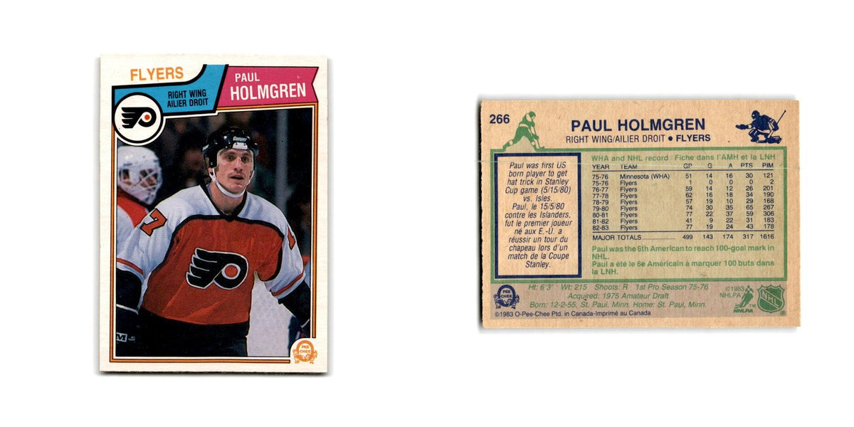 1983 O-Pee-Chee Paul Holmgren Philadelphia Flyers #266
