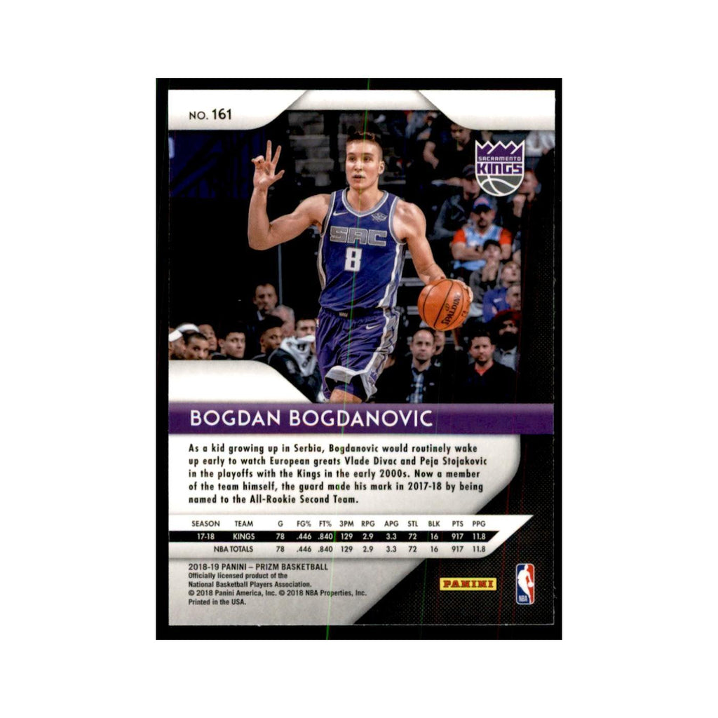 2018 Panini Prizm Bogdan Bogdanovic Basketball Cards #161