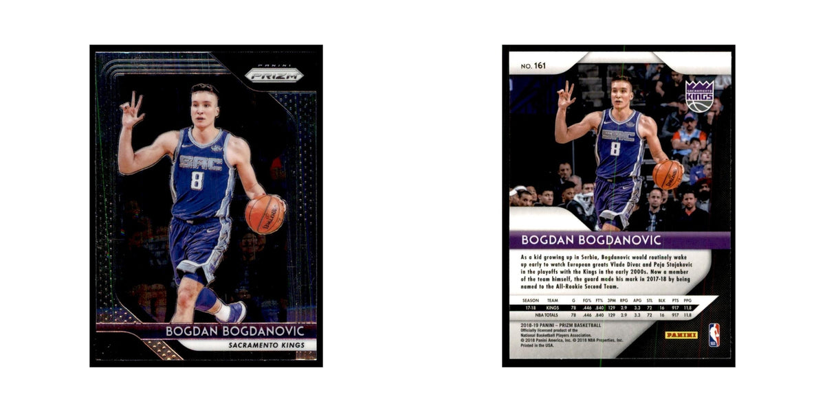 2018 Panini Prizm Bogdan Bogdanovic Basketball Cards #161