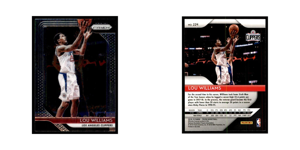 2018 Panini Prizm Lou Williams Basketball Cards #224
