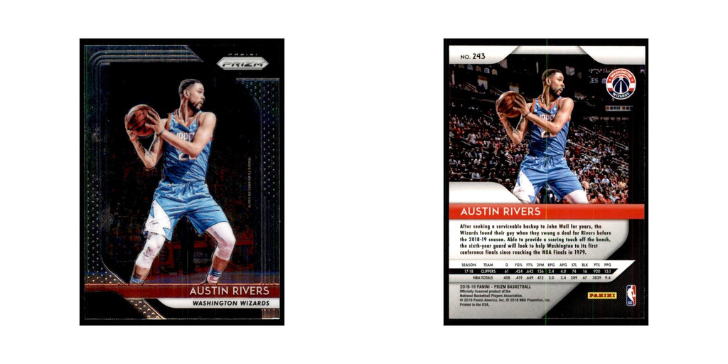 2018 Panini Prizm Austin Rivers Basketball Cards #243