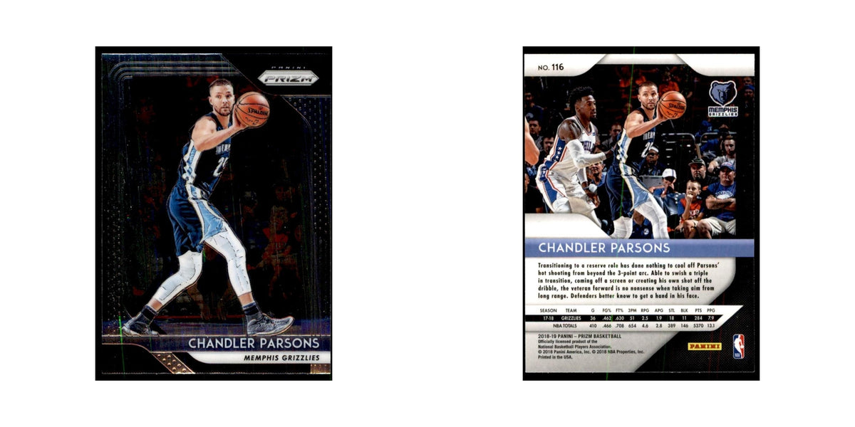 2018 Panini Prizm Chandler Parsons Basketball Cards #116
