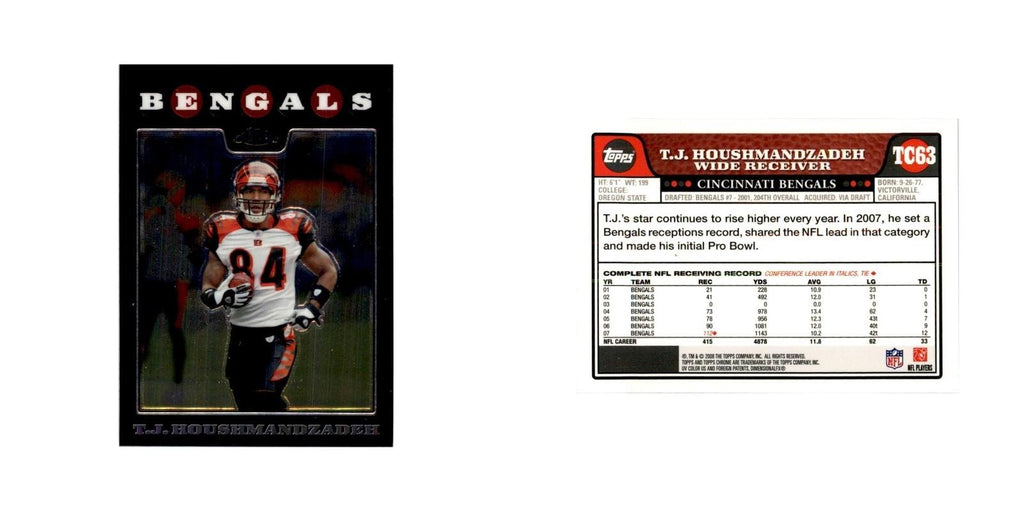 2008 Topps Chrome T.J. Houshmandzadeh Football Cards #TC63