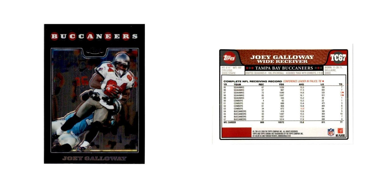 2008 Topps Chrome Joey Galloway Football Cards #TC67