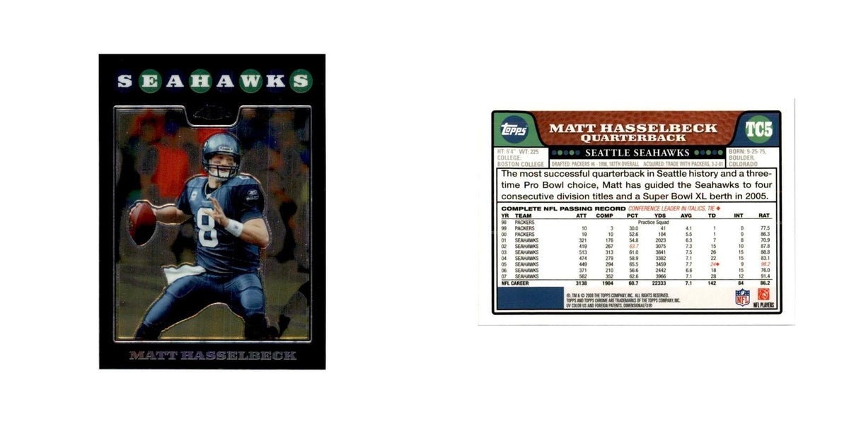2008 Topps Chrome Matt Hasselbeck Football Cards #TC5