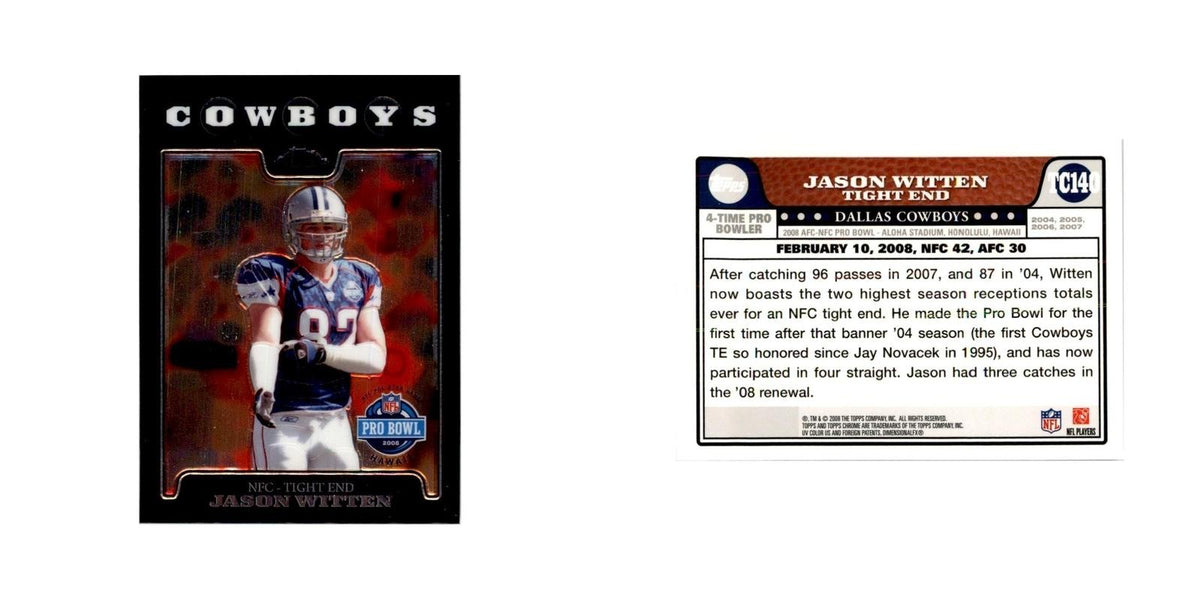 2008 Topps Chrome Jason Witten Football Cards #TC140