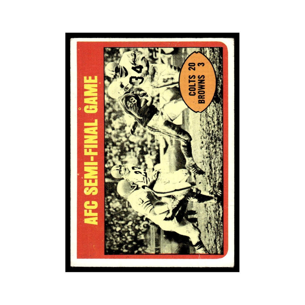 1972 Topps (Damaged) AFC Semi-Final Baltimore Colts/Cleveland Browns #135