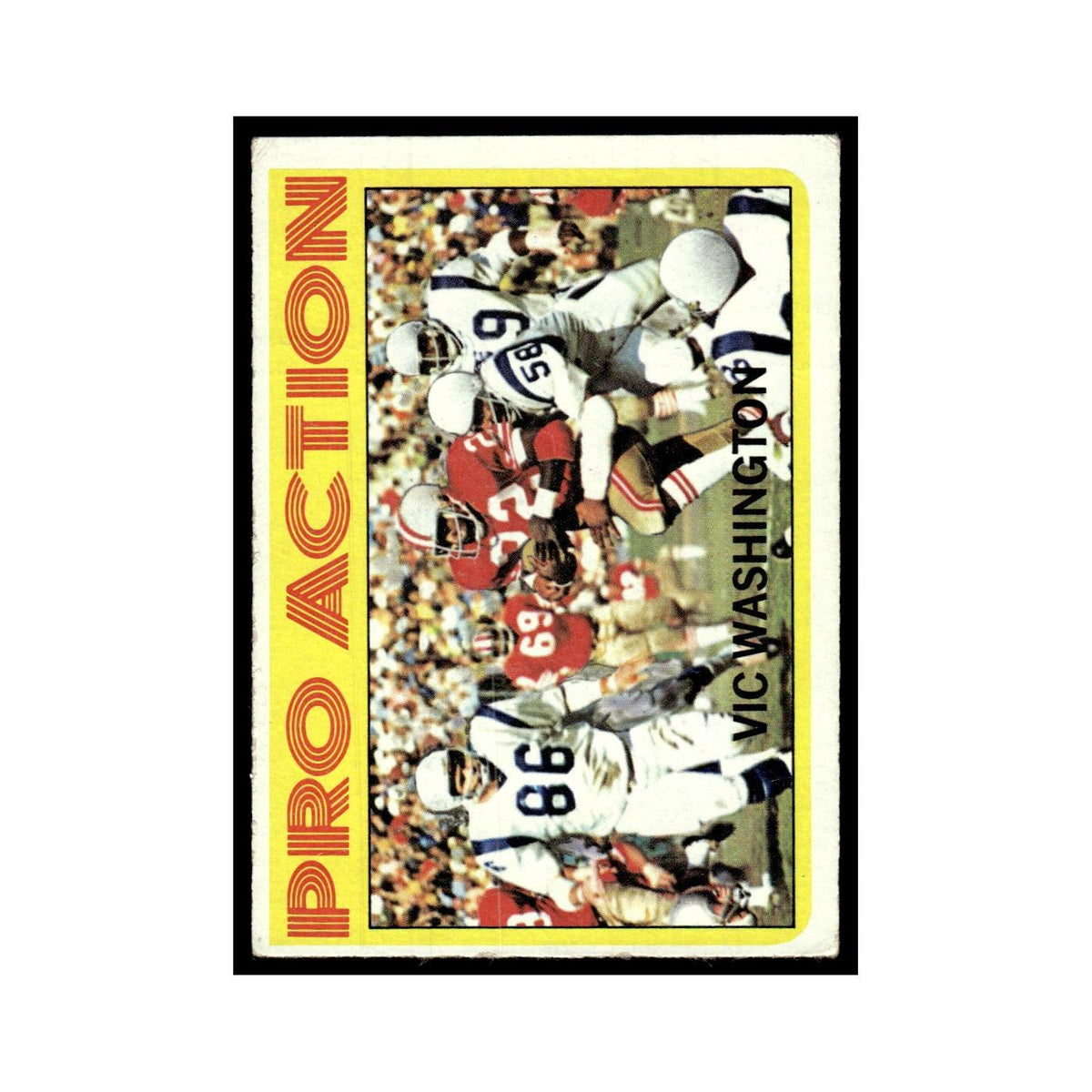1972 Topps (Damaged) Vic Washington 49ers #255